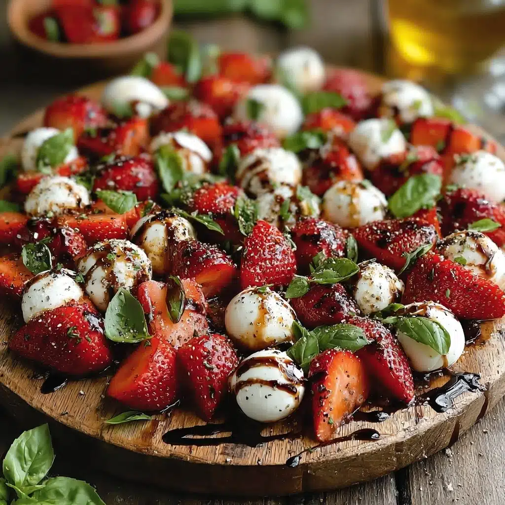 Balsamic Strawberry Caprese Recipe - Recipe Image