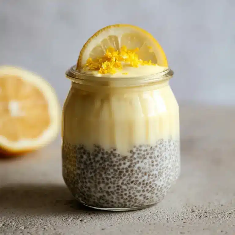 Lemon Vanilla Chia Pudding Recipe