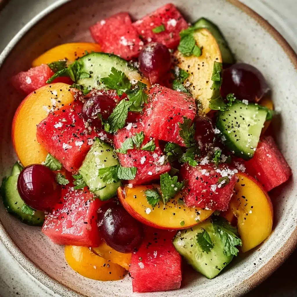 Peach Watermelon Salad Recipe - Recipe Image