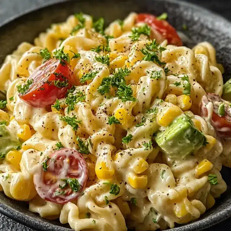Mexican Street Corn Pasta Salad is a must-try dish! Recipe