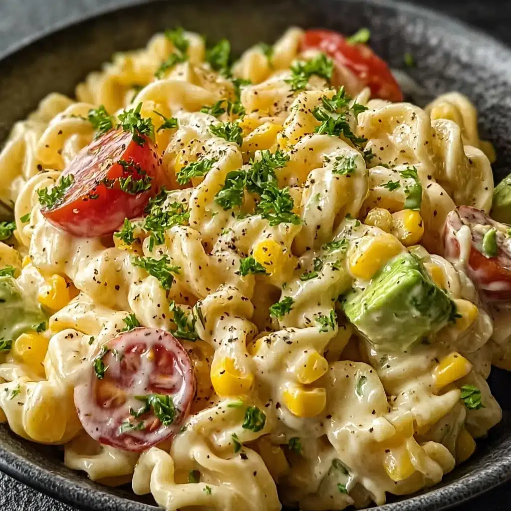 Mexican Street Corn Pasta Salad is a must-try dish! Recipe