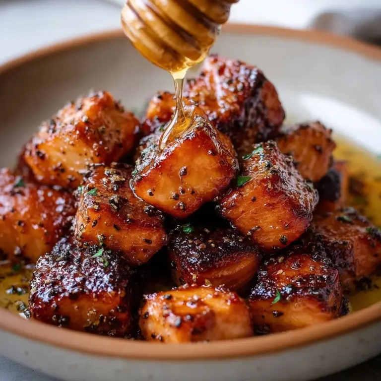 Hot Honey Salmon Bites Recipe