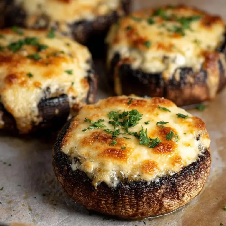 Spinach and Cheese Stuffed Portobello Mushroom Recipe