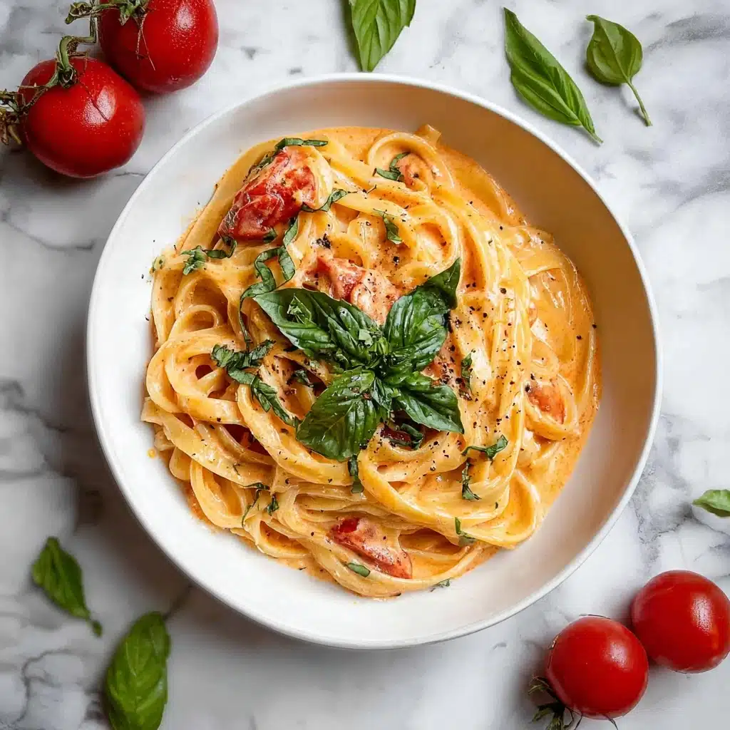 Easy One Pot Creamy Tomato Pasta Recipe - Recipe Image