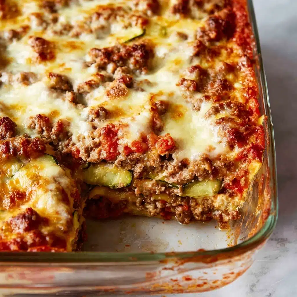 Ground Beef Zucchini Casserole Recipe - Recipe Image