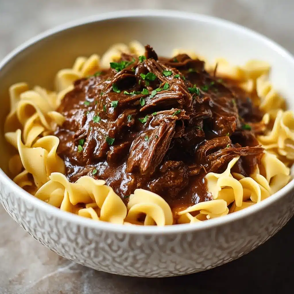 Slow Cooker Beef & Noodles Recipe - Recipe Image