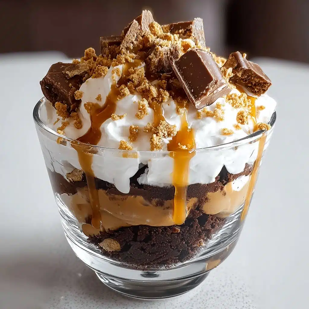 Caramel Cheesecake Brownie Trifle Delight Recipe - Recipe Image