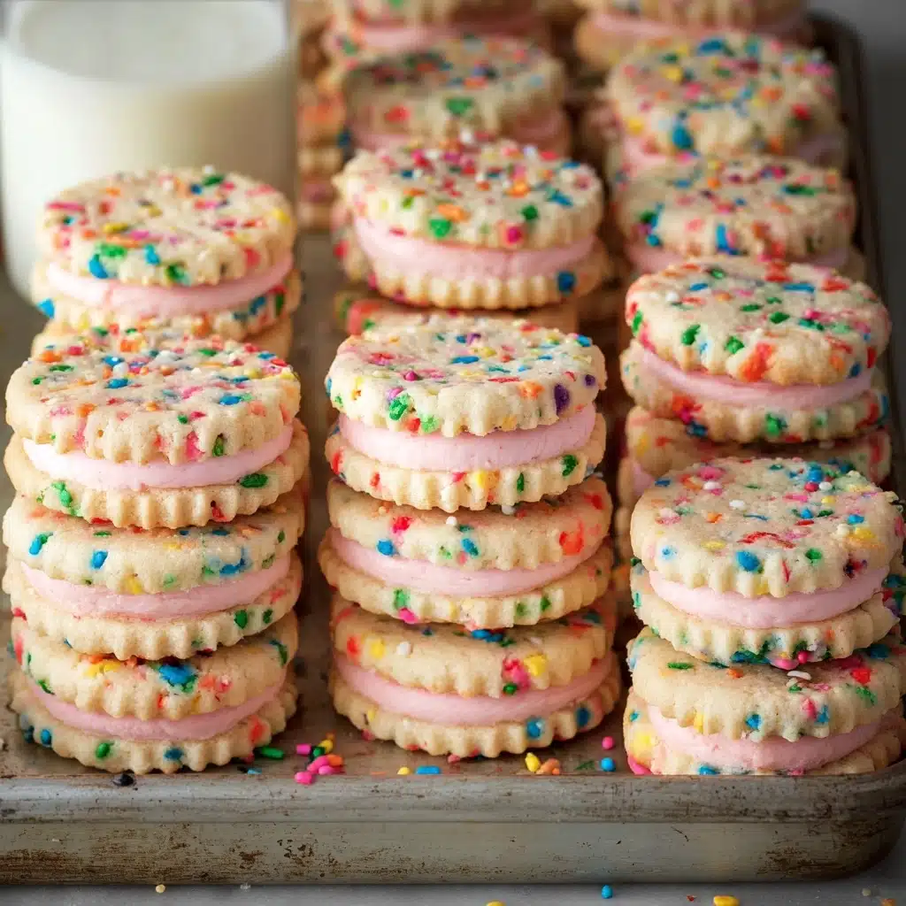 Funfetti Shortbread Sandwich Cookies Recipe - Recipe Image