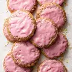 Strawberry Iced Oatmeal Cookies Recipe