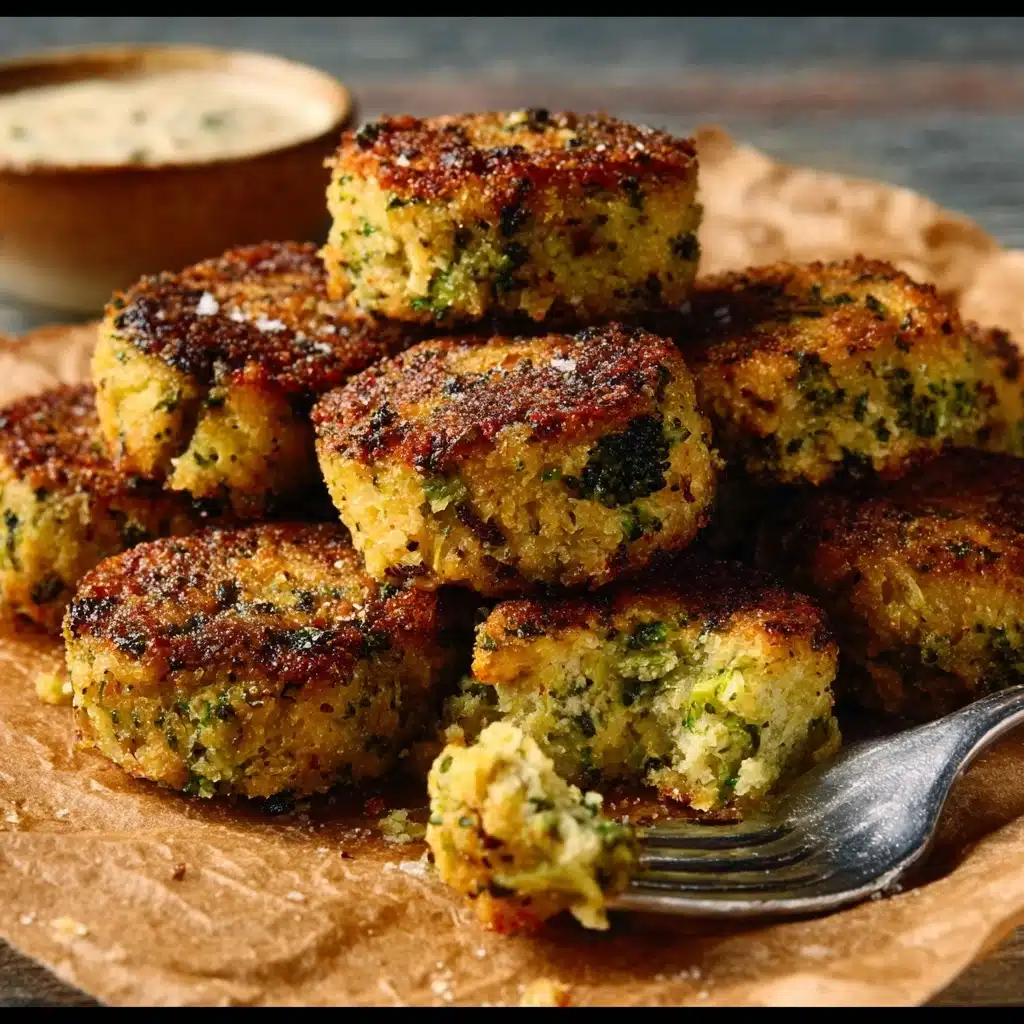 Best Low Carb Crispy Broccoli Cheese Rounds Recipe - Recipe Image