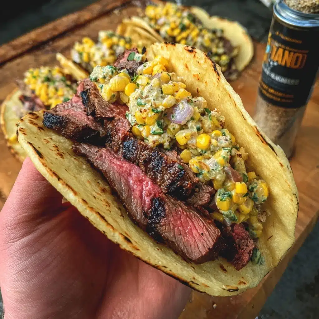 Grilled Steak Elote Tacos Recipe