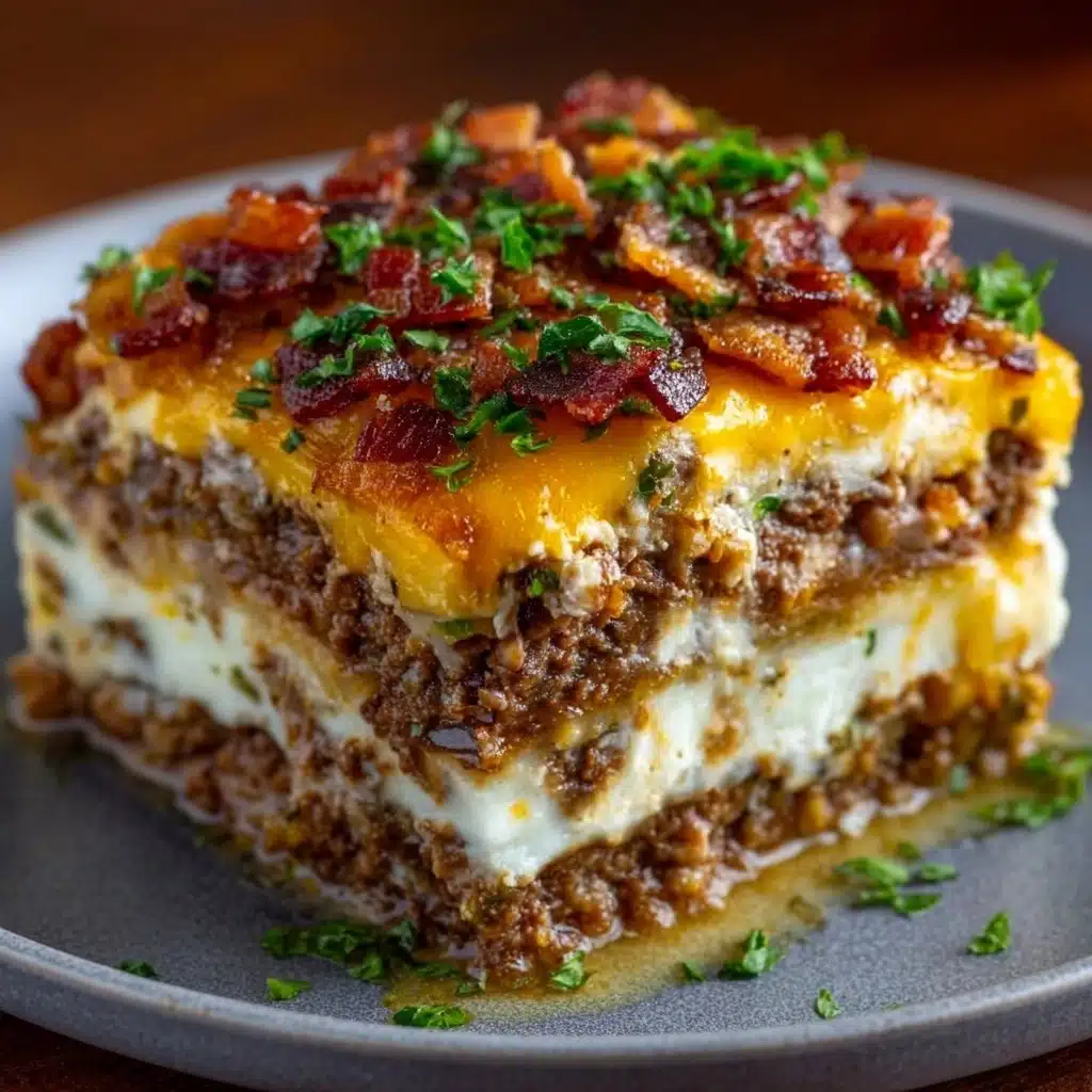 Cheesy Loaded Meatloaf Casserole Recipe - Recipe Image
