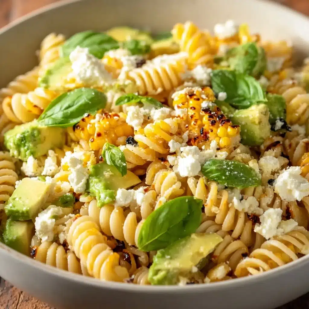 Creamy Street Corn Pasta Salad Recipe - Recipe Image