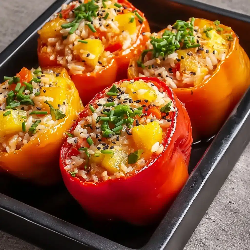 Teriyaki Pineapple Chicken Stuffed Peppers Recipe - Recipe Image