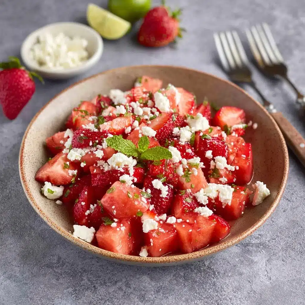 Watermelon Strawberry Salad Recipe