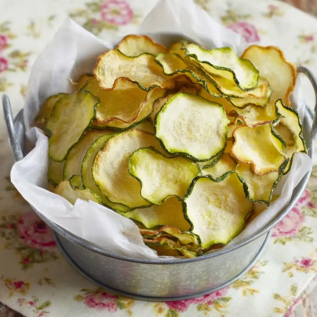 Salt and Vinegar Zucchini Chips Recipe - Recipe Image
