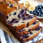 Blueberry Cinnamon Swirl Banana Bread Recipe
