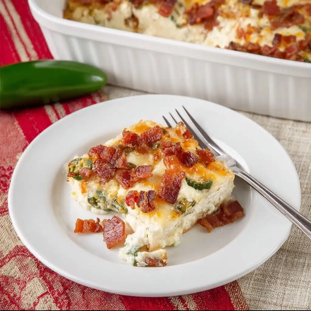 Keto Jalapeno Popper Casserole Recipe - Recipe Image