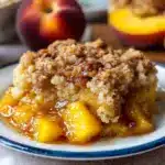 Best Peach Cobbler Recipe with Brown Sugar Pecan Crust Recipe