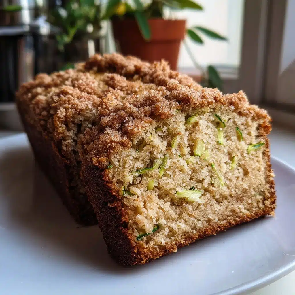Cinnamon Streusel Topped Zucchini Bread Bakery Style Recipe - Recipe Image