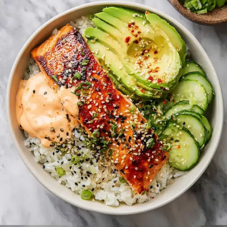Baked Salmon Sushi Bowl Recipe