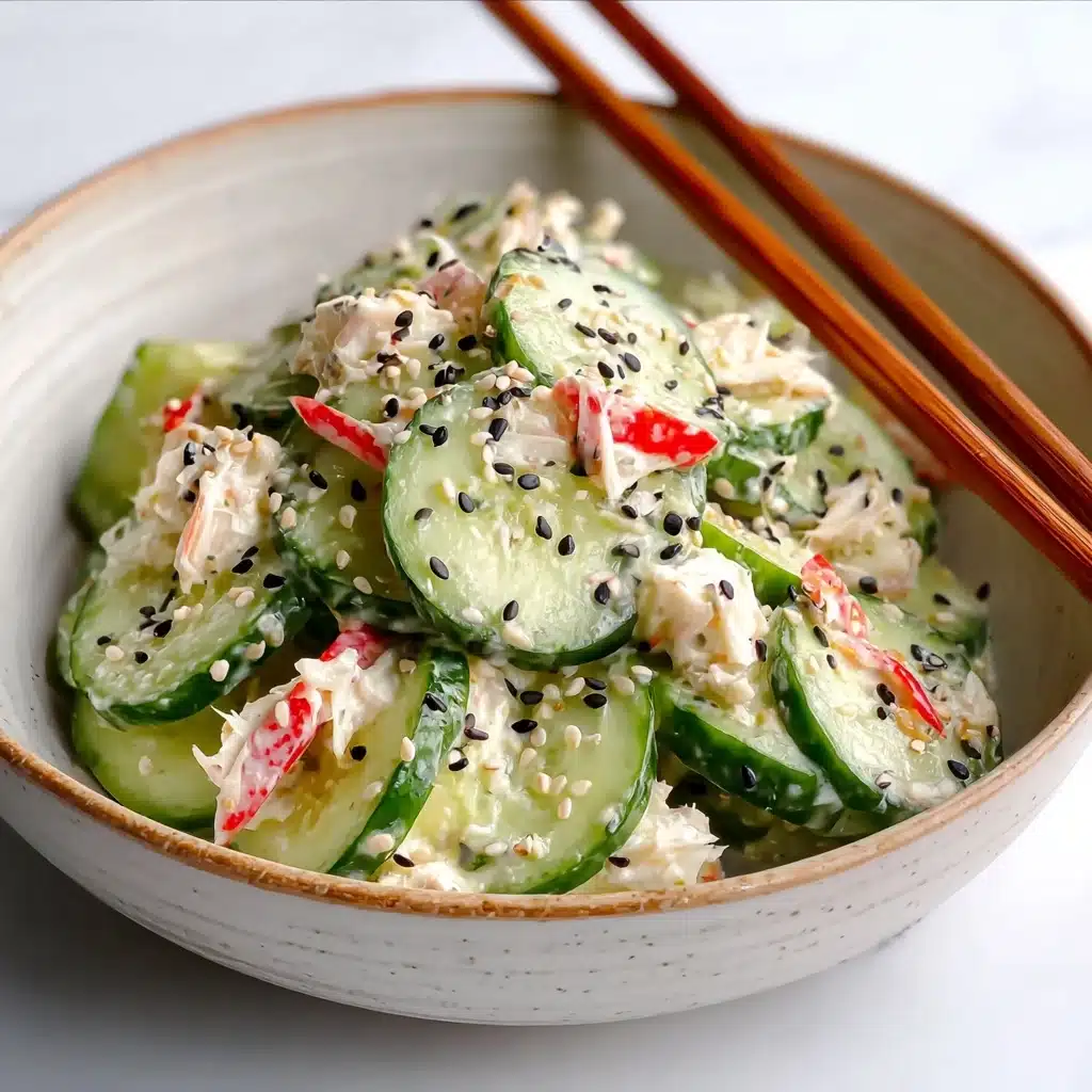 Easy California Roll Cucumber Salad Recipe