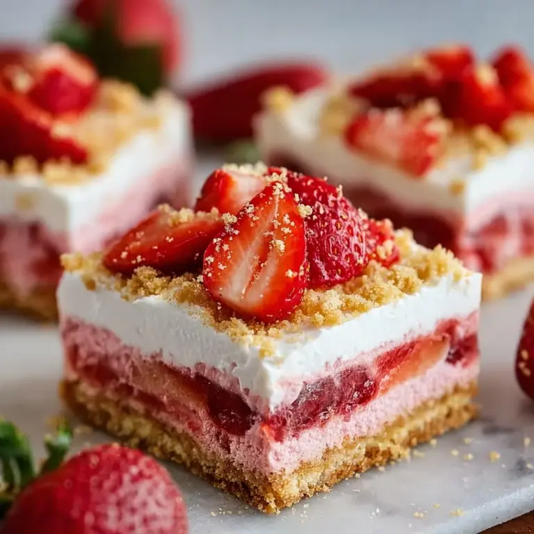 Strawberry Shortcake Bars : Easy Desserts for Summer Recipe