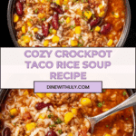 Crockpot Taco Rice Soup Recipe