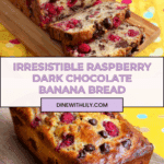 Raspberry Dark Chocolate Banana Bread Recipe