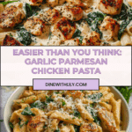 Healthy Garlic Parmesan Chicken Pasta Recipe
