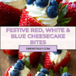 Red, White, and Blue Cheesecake Strawberries Recipe