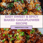 Sweet and Spicy Baked Cauliflower Recipe