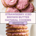 Strawberry Iced Oatmeal Cookies Recipe