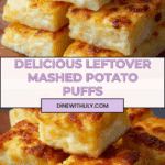 Leftover Mashed Potato Cheese Puffs Recipe