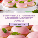 Ridiculously Easy Strawberry Lemonade Meltaway Cookies Recipe