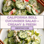 Easy California Roll Cucumber Salad Recipe