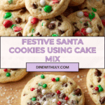 Cake Mix Chocolate Chip Santa Cookies Recipe