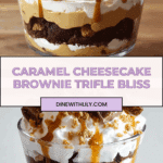 Caramel Cheesecake Brownie Trifle Delight Recipe