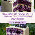 Blueberry Cake with Lemon Cream Cheese Frosting Recipe