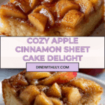 Easy Apple Cinnamon Sheet Cake Recipe
