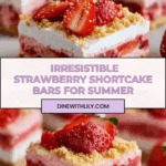 Strawberry Shortcake Bars : Easy Desserts for Summer Recipe