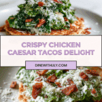 Smash Chicken Caesar Tacos Recipe