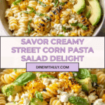 Creamy Street Corn Pasta Salad Recipe