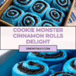 Cookie Monster Cinnamon Rolls Recipe
