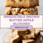 Brown Butter Apple Blondies Recipe