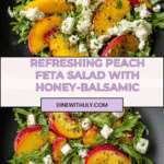 Simple Peach Feta Salad Recipe