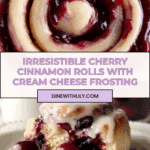Cherry Cinnamon Rolls with Homemade Filling Recipe