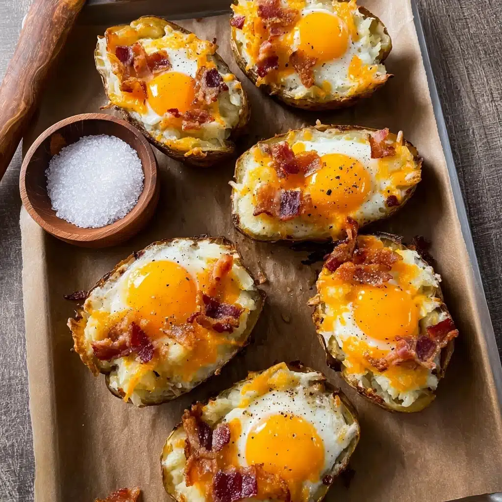 Twice Baked Loaded Breakfast Potatoes Recipe - Recipe Image