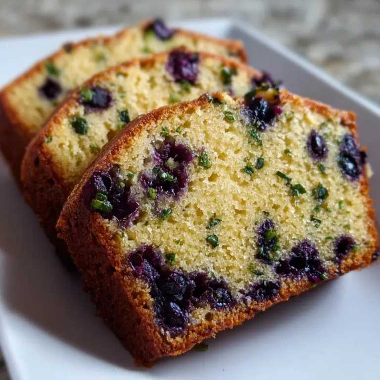 Blissful Blueberry Zucchini Bread with 1 Secret Ingredient Recipe