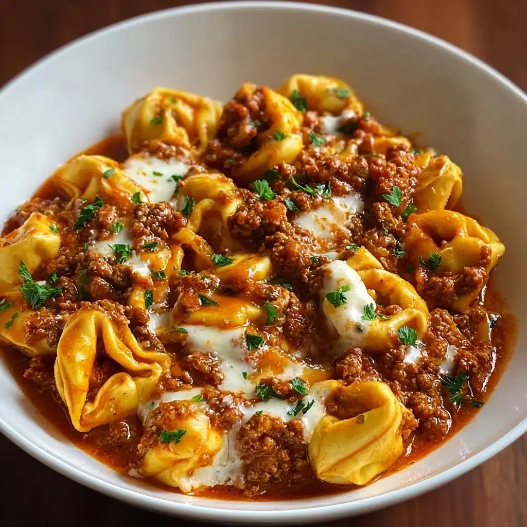 Irresistible Beefy Tortellini Bake for Cozy Nights Recipe - Recipe Image